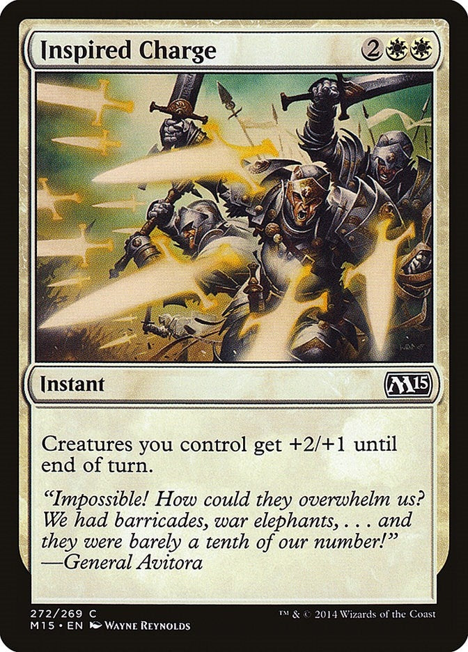 Image for Inspired Charge (Magic 2015 (M15)) (272) - Magic: The Gathering