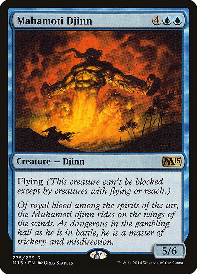 Image for Mahamoti Djinn (Magic 2015 (M15)) (275) - Magic: The Gathering