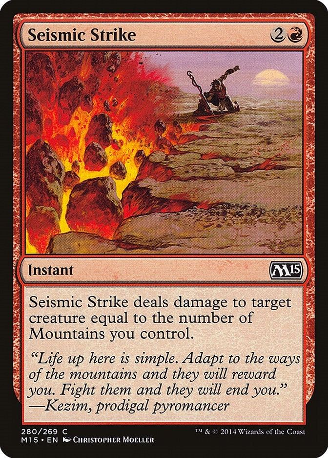 Image for Seismic Strike (Magic 2015 (M15)) (280) - Magic: The Gathering