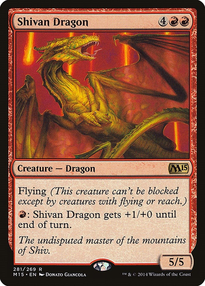 Image for Shivan Dragon (Magic 2015 (M15)) (281) - Magic: The Gathering