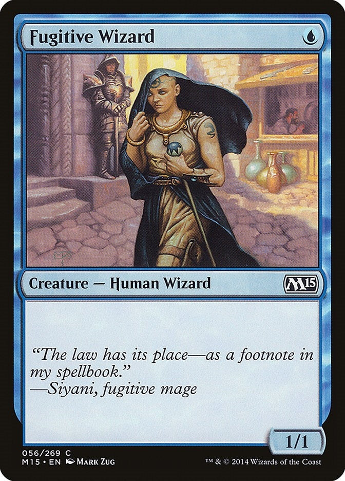 Image for Fugitive Wizard (Magic 2015 (M15)) (56) - Magic: The Gathering
