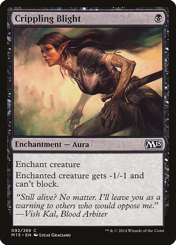 Image for Crippling Blight (Magic 2015 (M15)) (92) - Magic: The Gathering