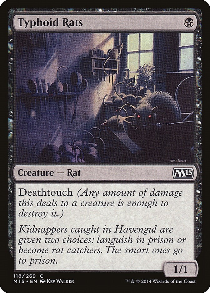 Image for Typhoid Rats (Magic 2015 (M15)) (118) - Magic: The Gathering