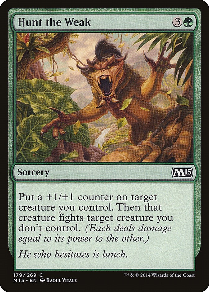 Image for Hunt the Weak (Magic 2015 (M15)) (179) - Magic: The Gathering