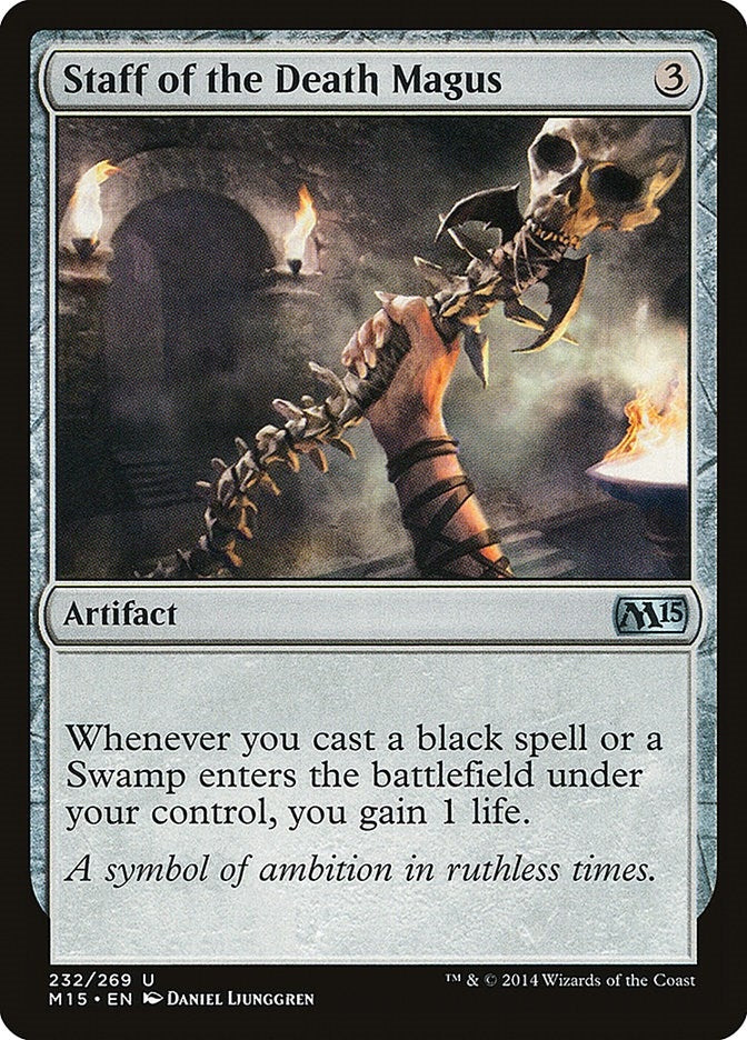 Image for Staff of the Death Magus (Magic 2015 (M15)) (232) - Magic: The Gathering