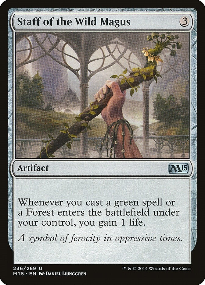Image for Staff of the Wild Magus (Magic 2015 (M15)) (236) - Magic: The Gathering