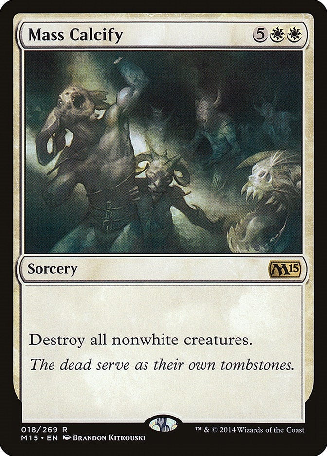 Image for Mass Calcify (Magic 2015 (M15)) (18) - Magic: The Gathering