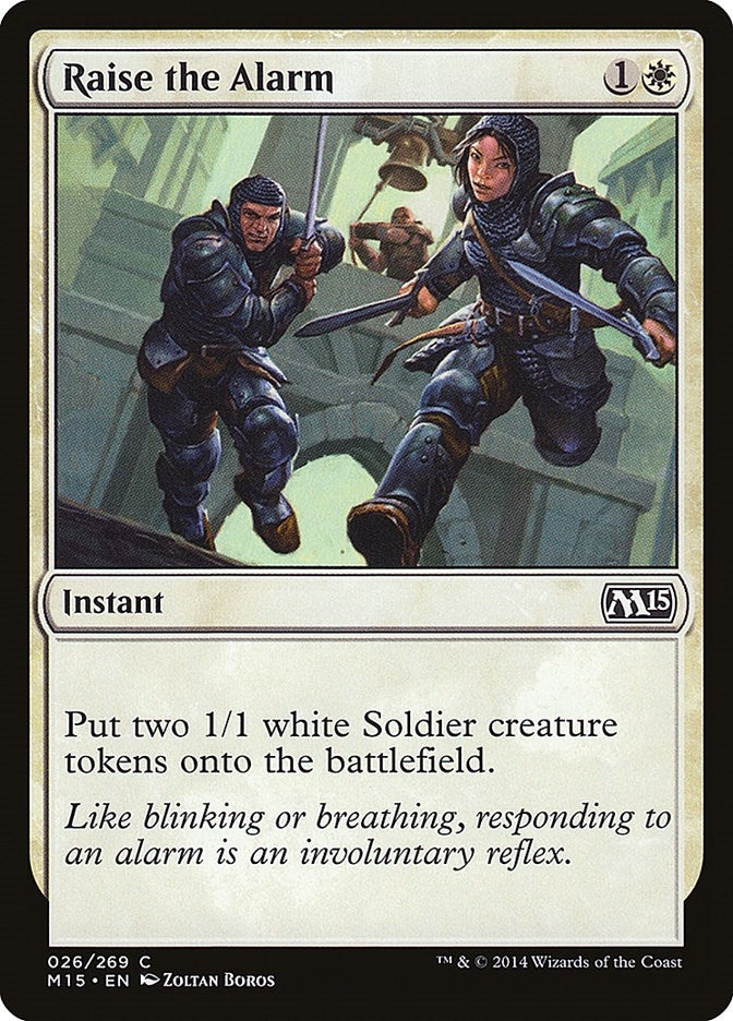 Image for Raise the Alarm (Magic 2015 (M15)) (26) - Magic: The Gathering