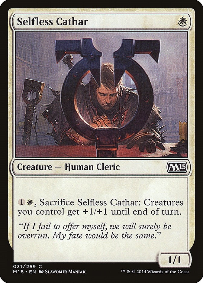 Image for Selfless Cathar (Magic 2015 (M15)) (31) - Magic: The Gathering