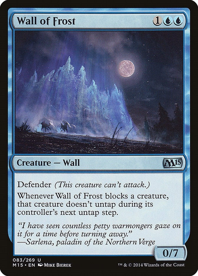 Image for Wall of Frost (Magic 2015 (M15)) (83) - Magic: The Gathering