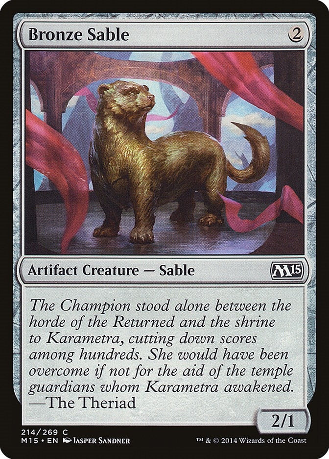 Image for Bronze Sable (Magic 2015 (M15)) (214) - Magic: The Gathering