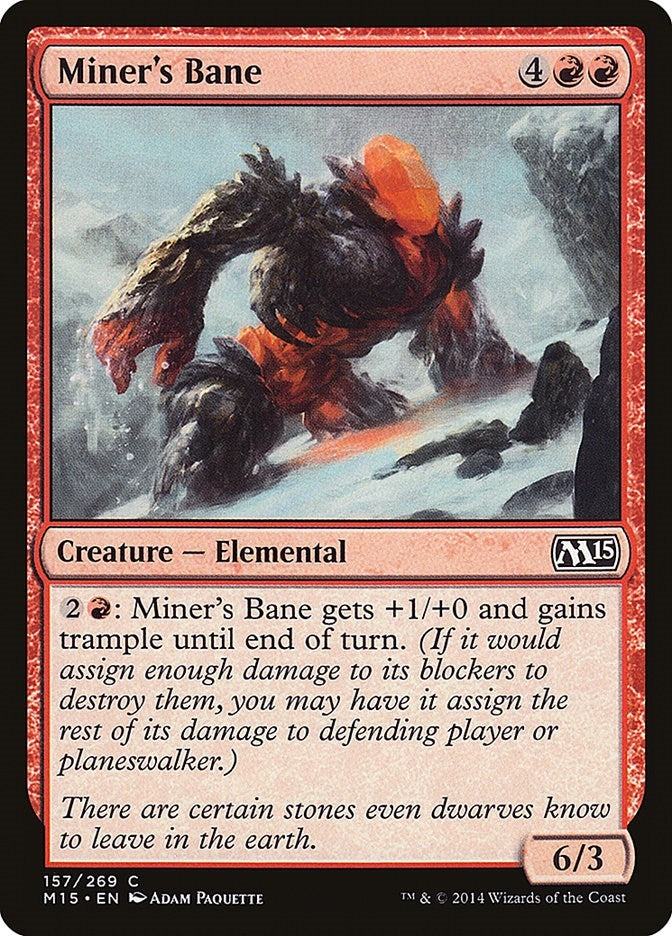 Image for Miner's Bane (Magic 2015 (M15)) (157) - Magic: The Gathering
