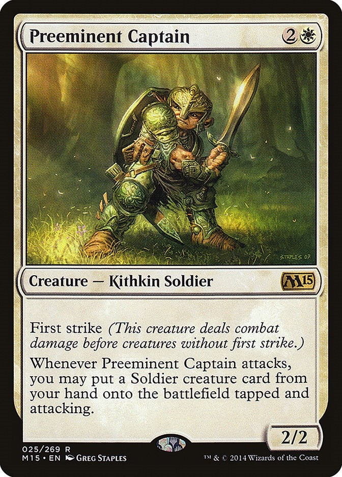 Image for Preeminent Captain (Magic 2015 (M15)) (25) - Magic: The Gathering