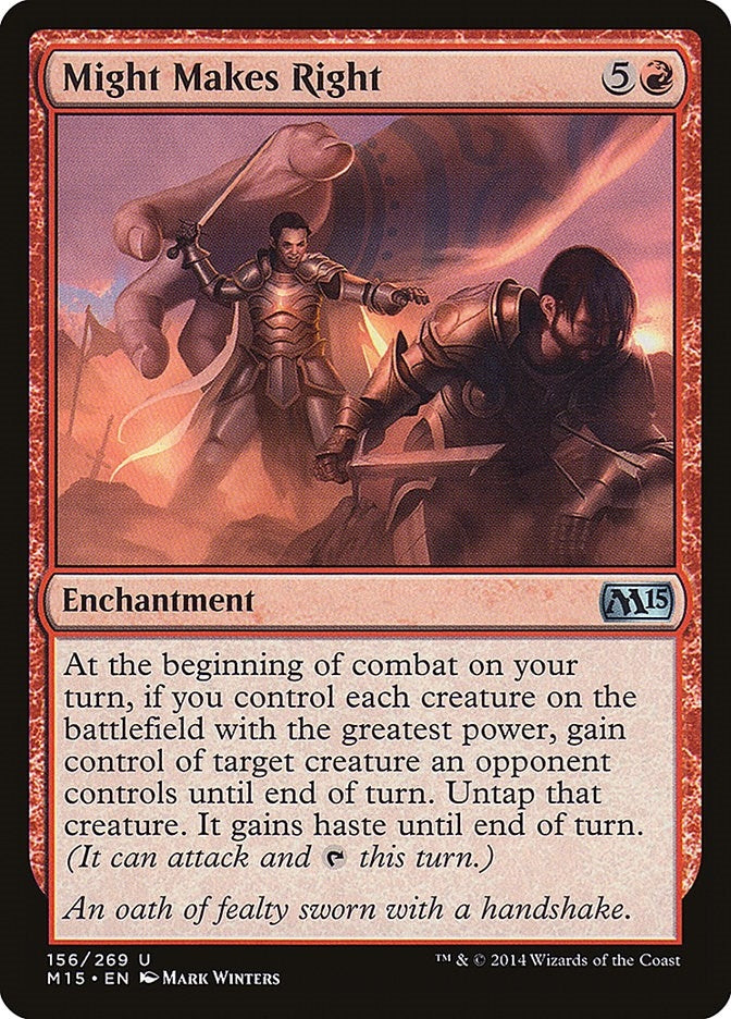 Image for Might Makes Right (Magic 2015 (M15)) (156) - Magic: The Gathering