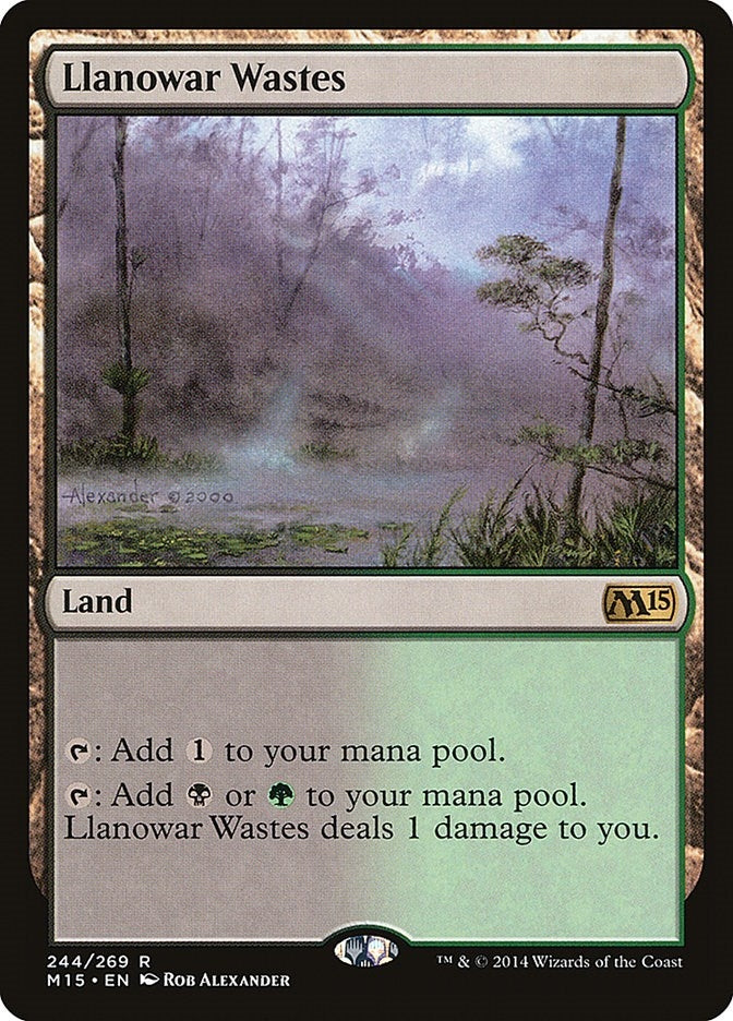 Image for Llanowar Wastes (Magic 2015 (M15)) (244) - Magic: The Gathering