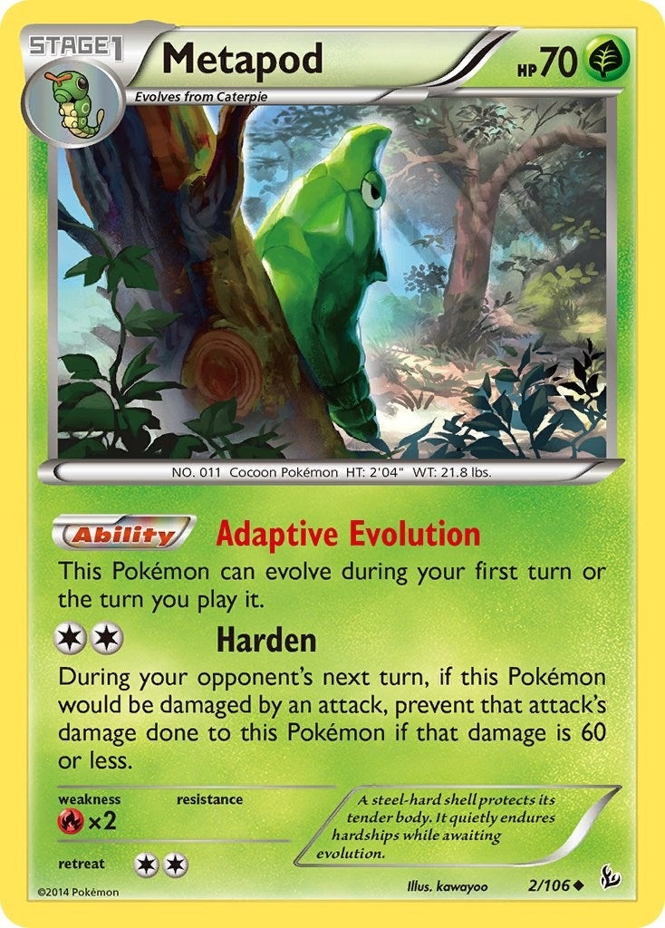 Image for Metapod (XY - Flashfire) (2/106) - Pokemon