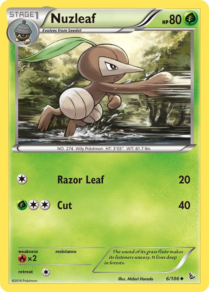 Image for Nuzleaf (XY - Flashfire) (6/106) - Pokemon