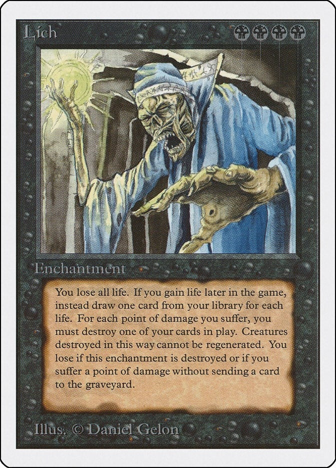 Image for Lich (Unlimited Edition) - Magic: The Gathering