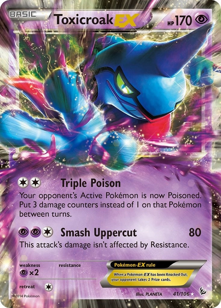 Image for Toxicroak EX (XY - Flashfire) (41/106) - Pokemon