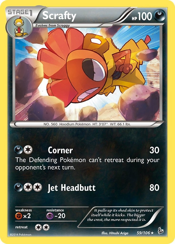 Image for Scrafty (XY - Flashfire) (59/106) - Pokemon
