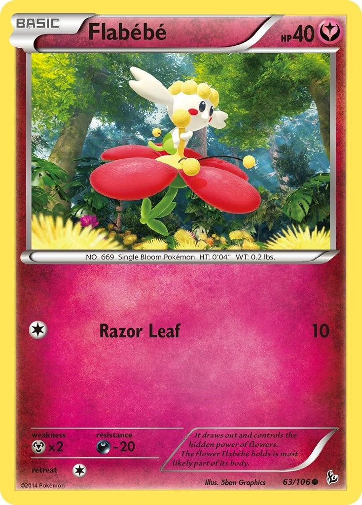 Image for Flabebe (63) (XY - Flashfire) (63/106) - Pokemon