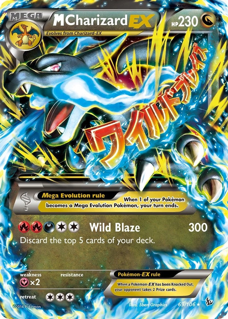 Image for M Charizard EX (X) (XY - Flashfire) (69/106) - Pokemon