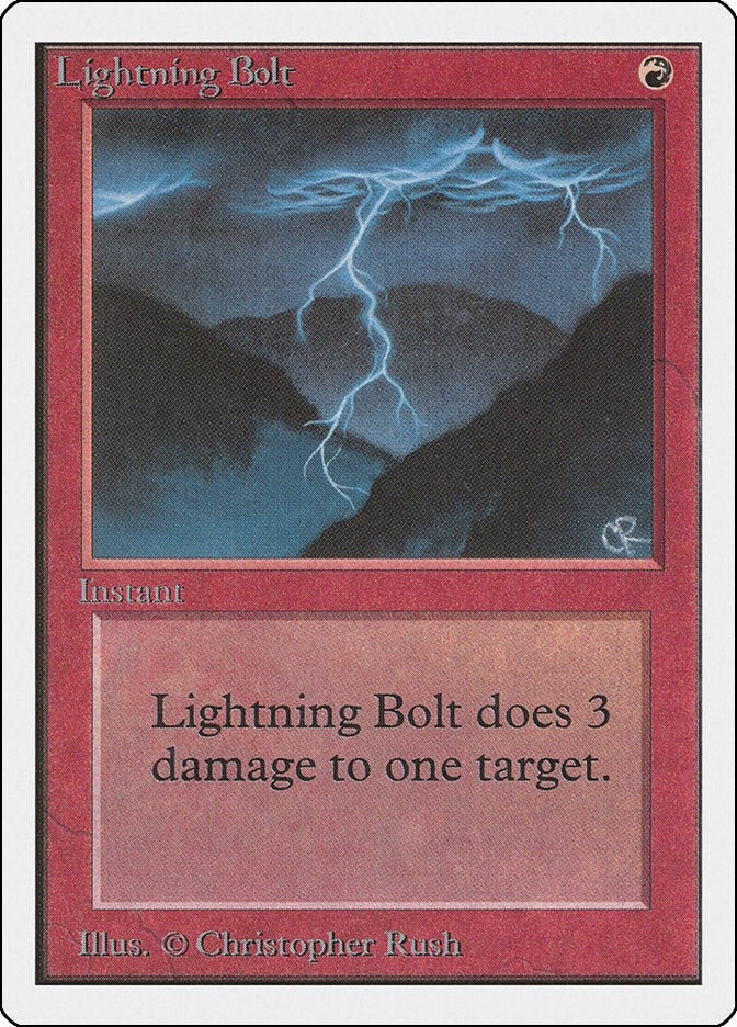 Image for Lightning Bolt (Unlimited Edition) - Magic: The Gathering