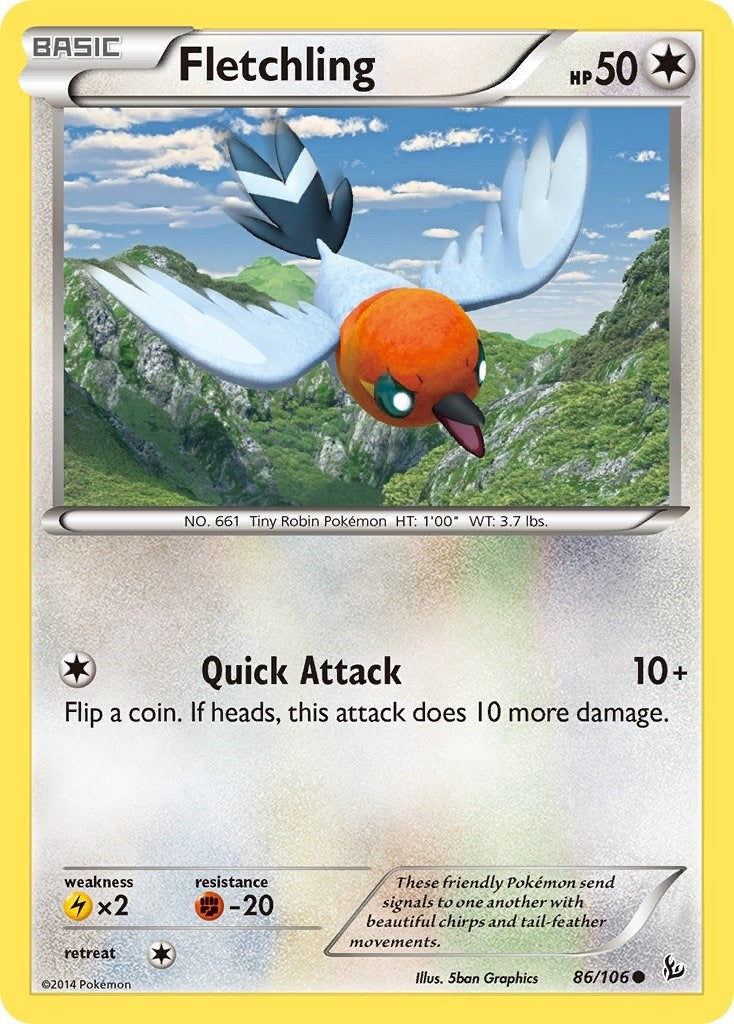 Image for Fletchling (XY - Flashfire) (86/106) - Pokemon