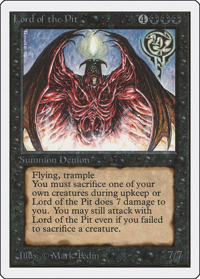 Image for Lord of the Pit (Unlimited Edition) - Magic: The Gathering