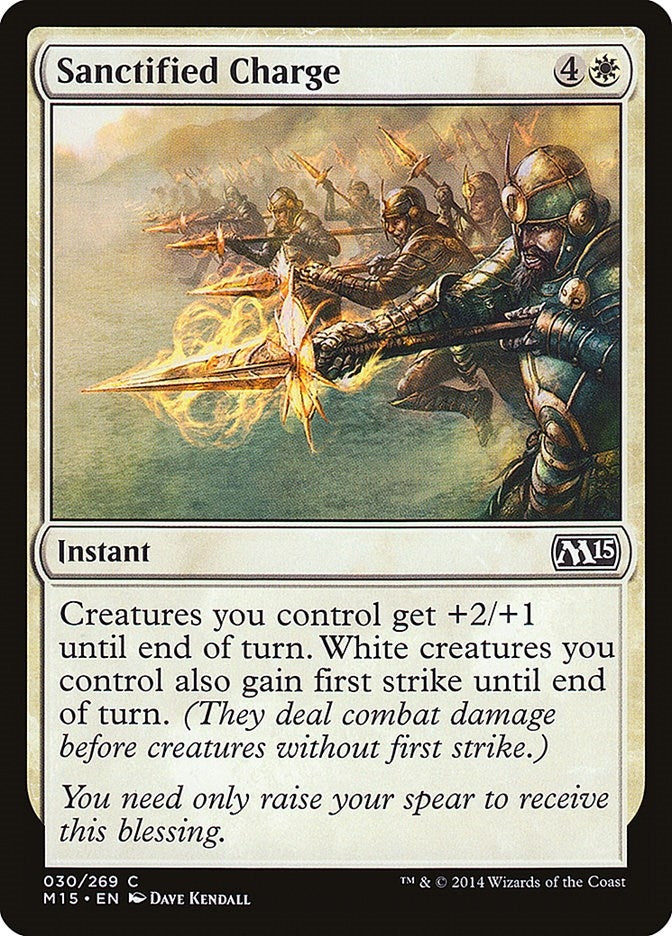 Image for Sanctified Charge (Magic 2015 (M15)) (30) - Magic: The Gathering
