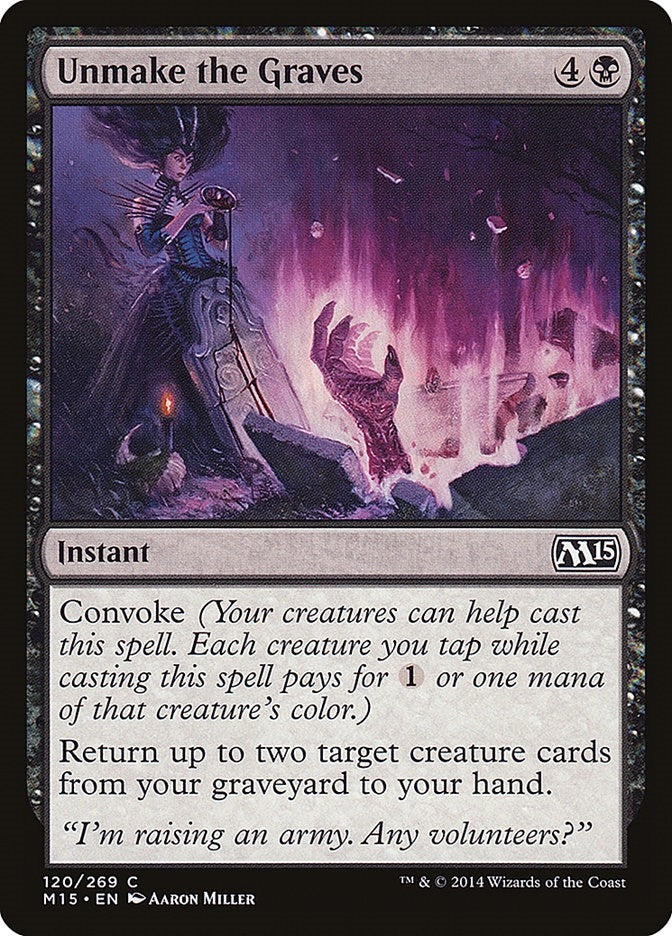 Image for Unmake the Graves (Magic 2015 (M15)) (120) - Magic: The Gathering