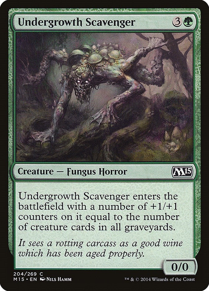 Image for Undergrowth Scavenger (Magic 2015 (M15)) (204) - Magic: The Gathering