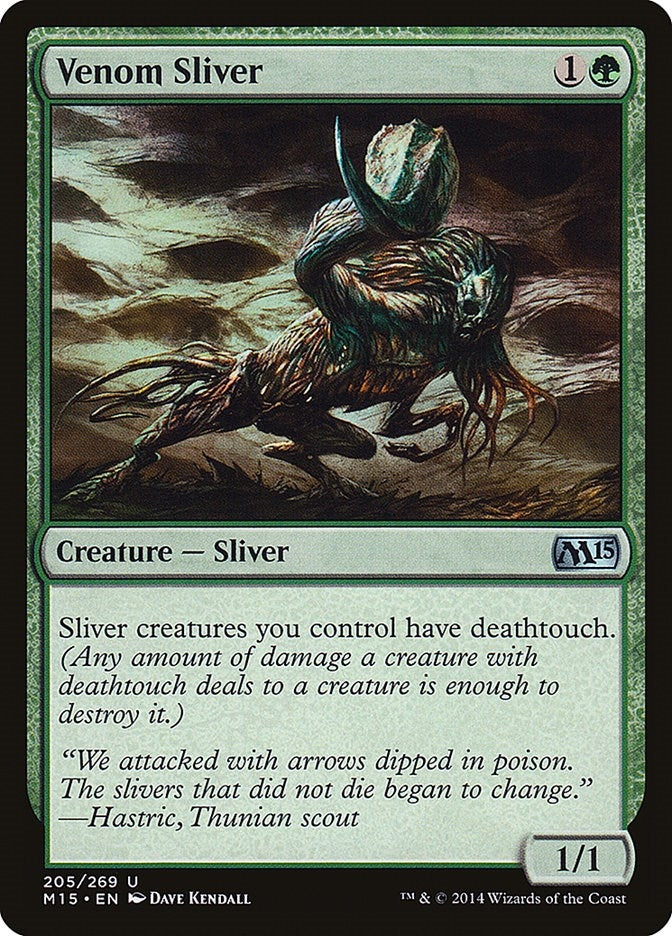 Image for Venom Sliver (Magic 2015 (M15)) (205) - Magic: The Gathering