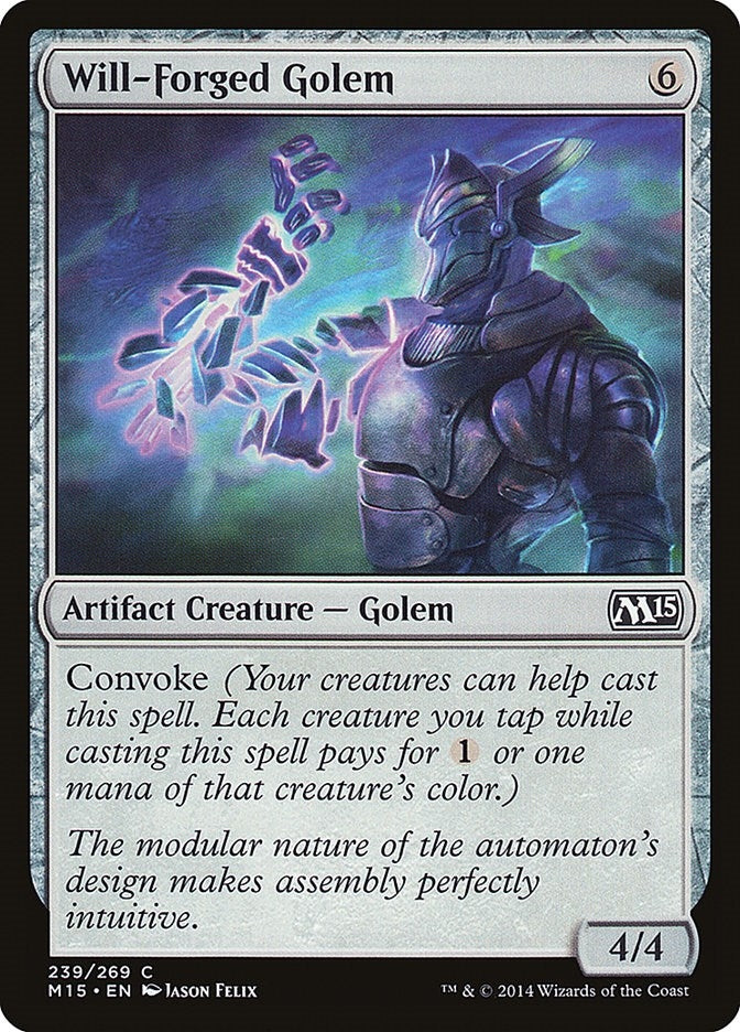 Image for Will-Forged Golem (Magic 2015 (M15)) (239) - Magic: The Gathering