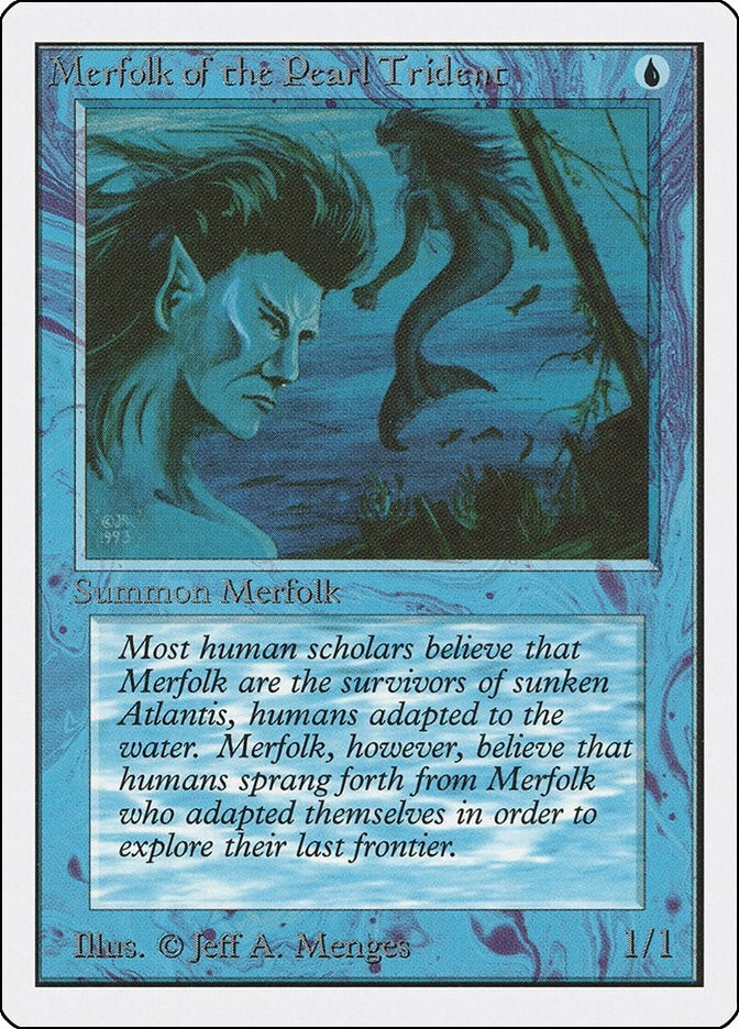 Image for Merfolk of the Pearl Trident (Unlimited Edition) - Magic: The Gathering