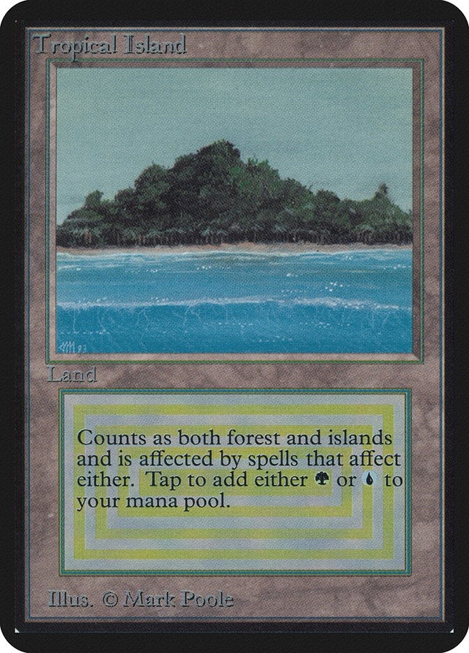 Image for Tropical Island (Alpha Edition) - Magic: The Gathering