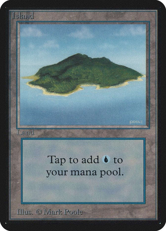 Image for Island (B) (Alpha Edition) - Magic: The Gathering