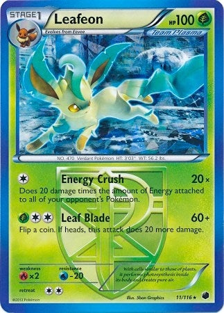 Image for Leafeon - 11/116 (BW Plasma Freeze) (Deck Exclusives) (011/116) - Pokemon