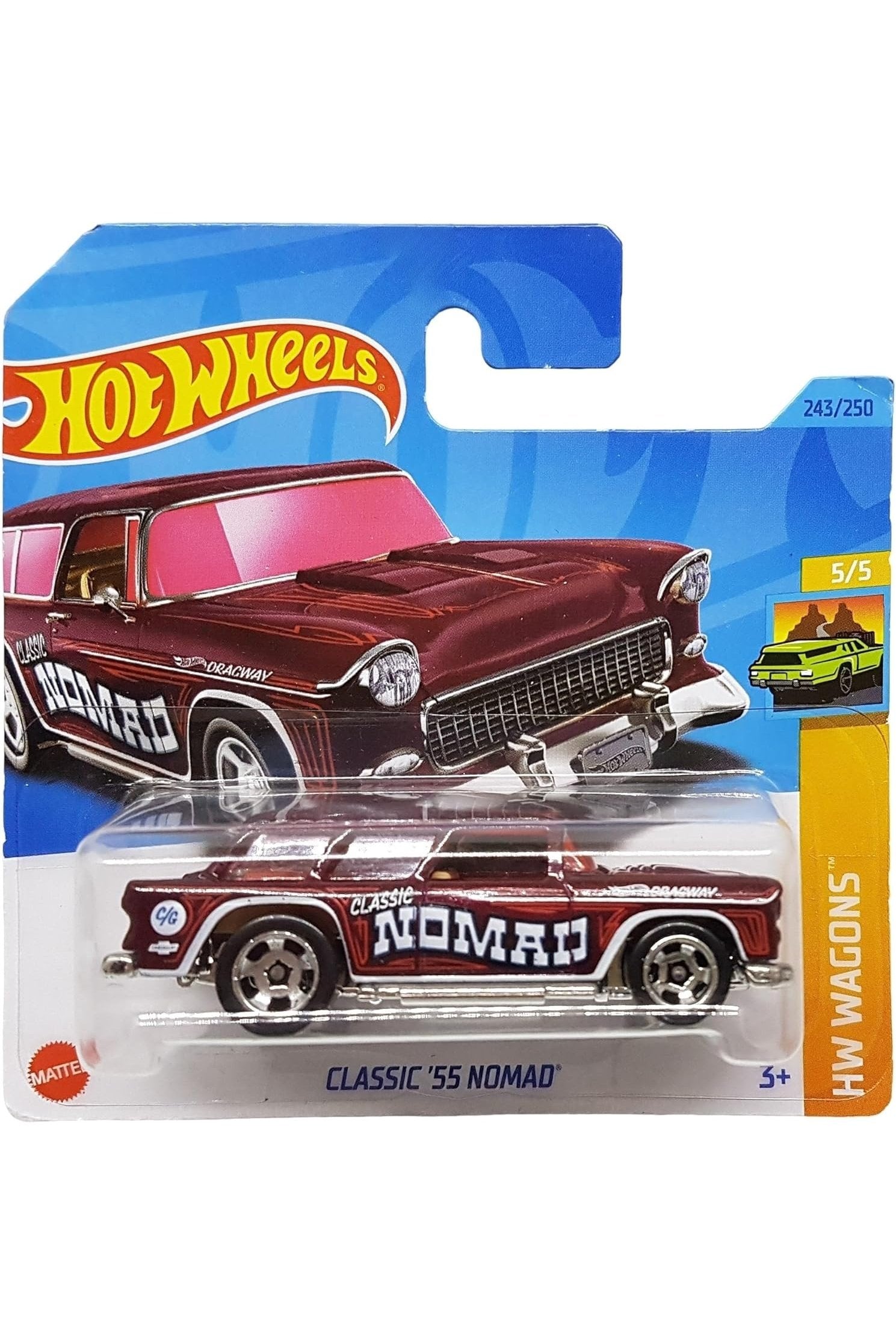 243/250 Hot Wheels - Classic ’55 Nomad- HW Wagons 5/5 - HKH73 2023 - Hot Wheels