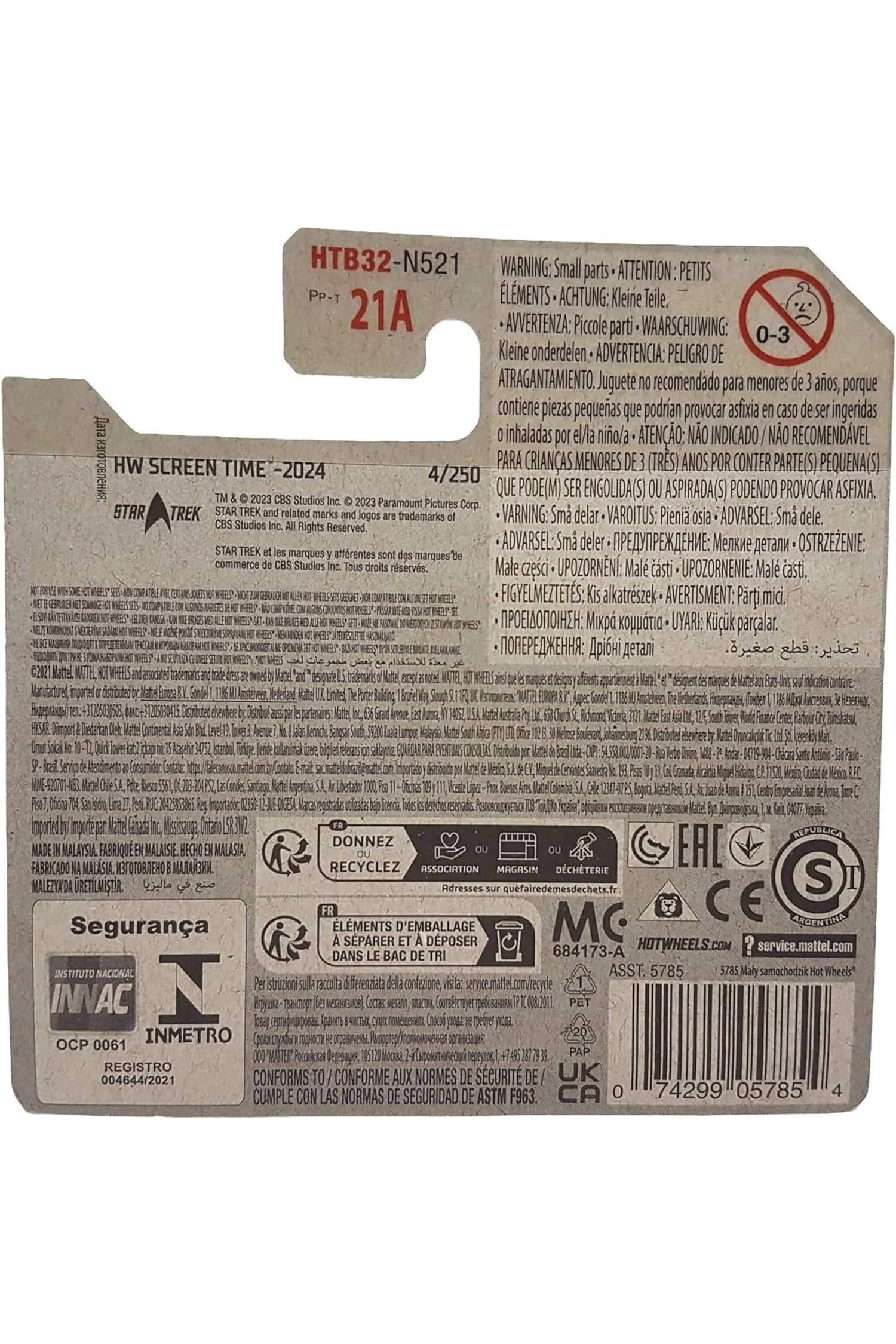 004/250 Hot Wheels - U.S.S Enterprise NCC-1701 Star Trek - HW Screen Time 1/10 - HTB32 2024 - Hot Wheels