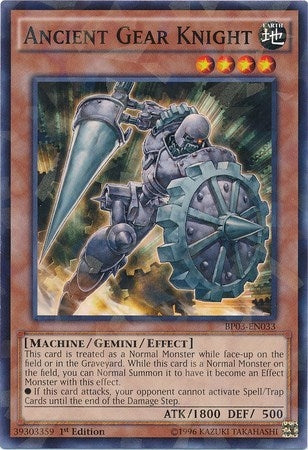 Image for Ancient Gear Knight (Shatterfoil) (Battle Pack 3: Monster League) (BP03-EN033) - YuGiOh