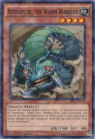 Image for Aztekipede, the Worm Warrior (Shatterfoil) (Battle Pack 3: Monster League) (BP03-EN041) - YuGiOh