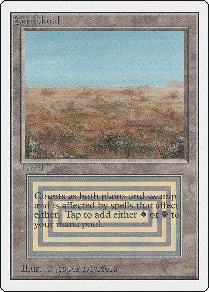 Image for Scrubland (Unlimited Edition) - Magic: The Gathering