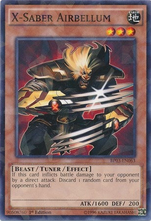 Image for X-Saber Airbellum (Shatterfoil) (Battle Pack 3: Monster League) (BP03-EN063) - YuGiOh
