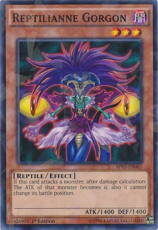 Image for Reptilianne Gorgon (Shatterfoil) (Battle Pack 3: Monster League) (BP03-EN067) - YuGiOh