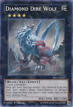 Image for Diamond Dire Wolf (Shatterfoil) (Battle Pack 3: Monster League) (BP03-EN127) - YuGiOh
