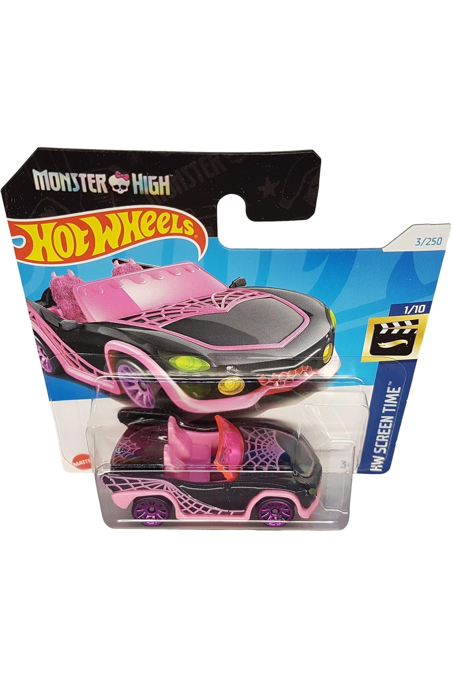 003/250 Hot Wheels Monster High Ghoul Mobile 1/10 HW Screen Time - 2024 HRY45 - Hot Wheels