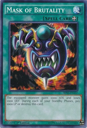 Image for Mask of Brutality (Battle Pack 3: Monster League) (BP03-EN137) - YuGiOh