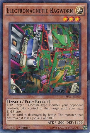 Image for Electromagnetic Bagworm (Shatterfoil) (Battle Pack 3: Monster League) (BP03-EN100) - YuGiOh