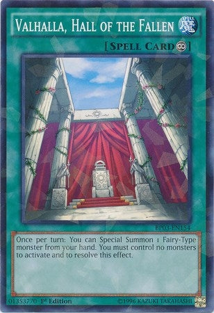 Image for Valhalla, Hall of the Fallen (Shatterfoil) (Battle Pack 3: Monster League) (BP03-EN154) - YuGiOh